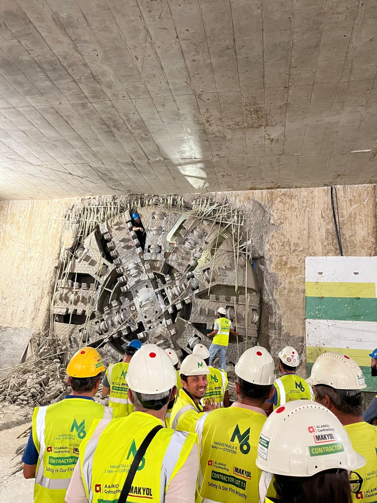 FOTO-VIDEO Primul tunel finalizat pe Magistrala 6 de metrou, între două stații