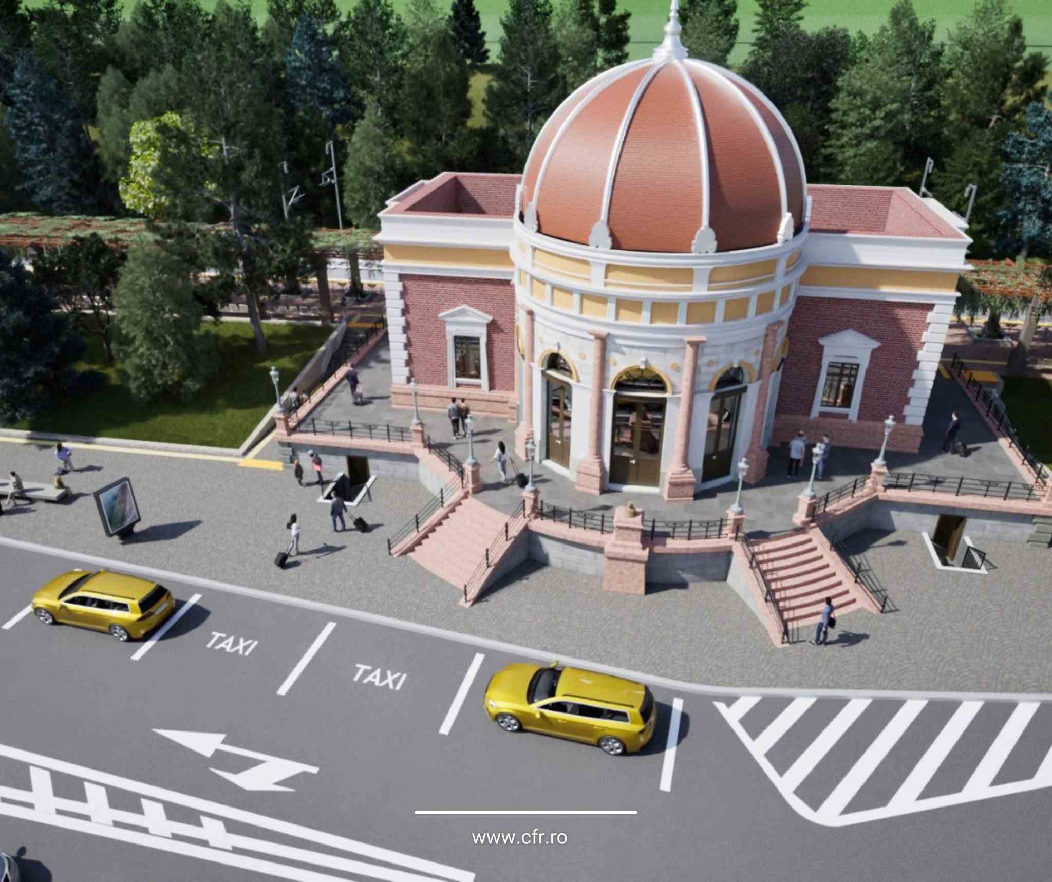 FOTO Cum va arăta gara Băile Herculane după finalizarea lucrărilor de modernizare