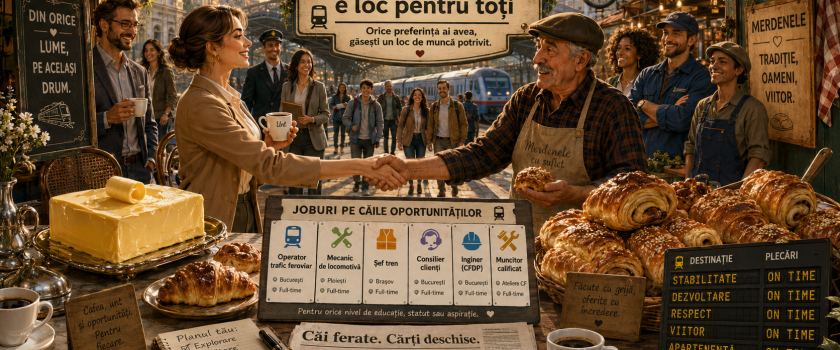 Anunțurile săptămânii 21–26 august pe CFiR: unt, margarină și joburi pentru toate gusturile