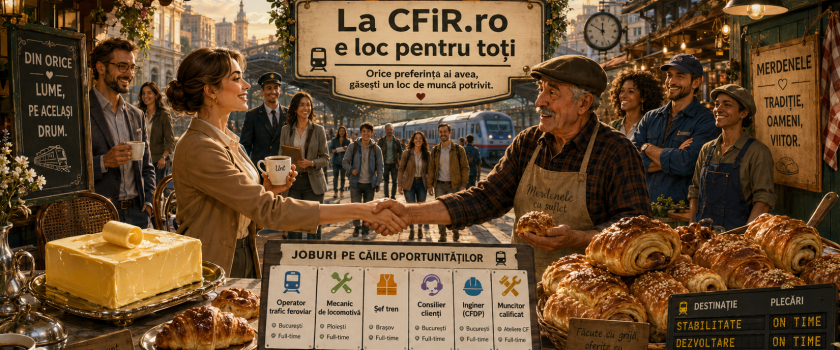 Anunțurile săptămânii 21–27 august pe CFiR: unt, margarină și joburi pentru toate gusturile