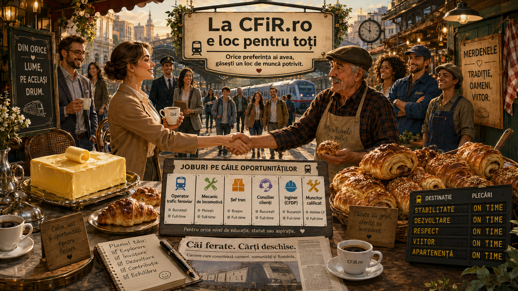 Anunțurile săptămânii 21–26 august pe CFiR: unt, margarină și joburi pentru toate gusturile