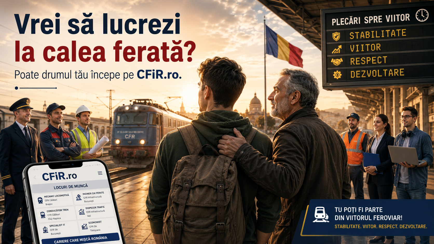 Vrei să lucrezi la calea ferată?