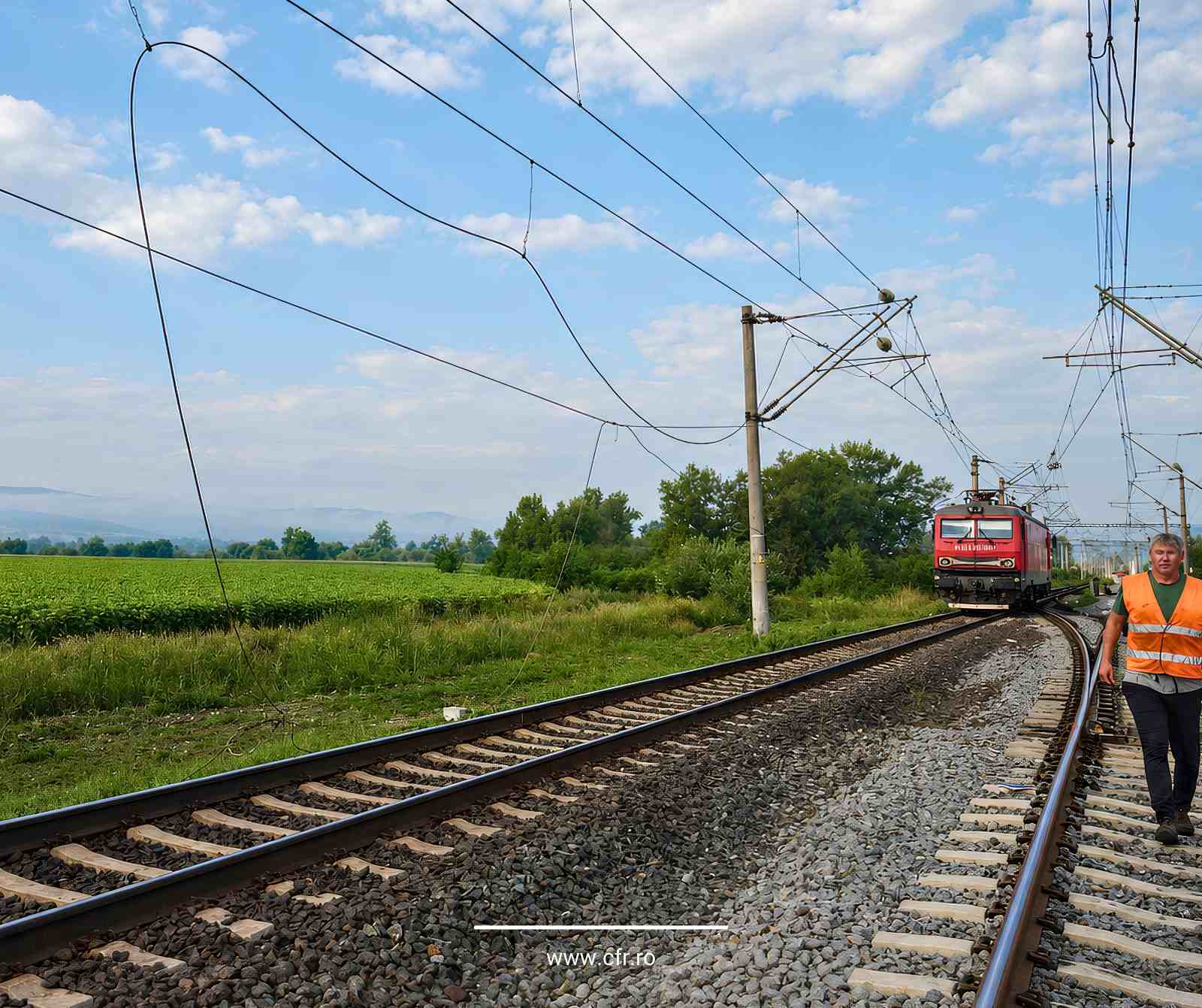 Deranjament la CFR. Fir de contact rupt, circulație feroviară oprită pe Magistrala 300