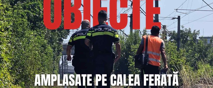 Din nou obstacole pe linia ferată pe litoral, amplasate în calea unui tren Mangalia-Constanța