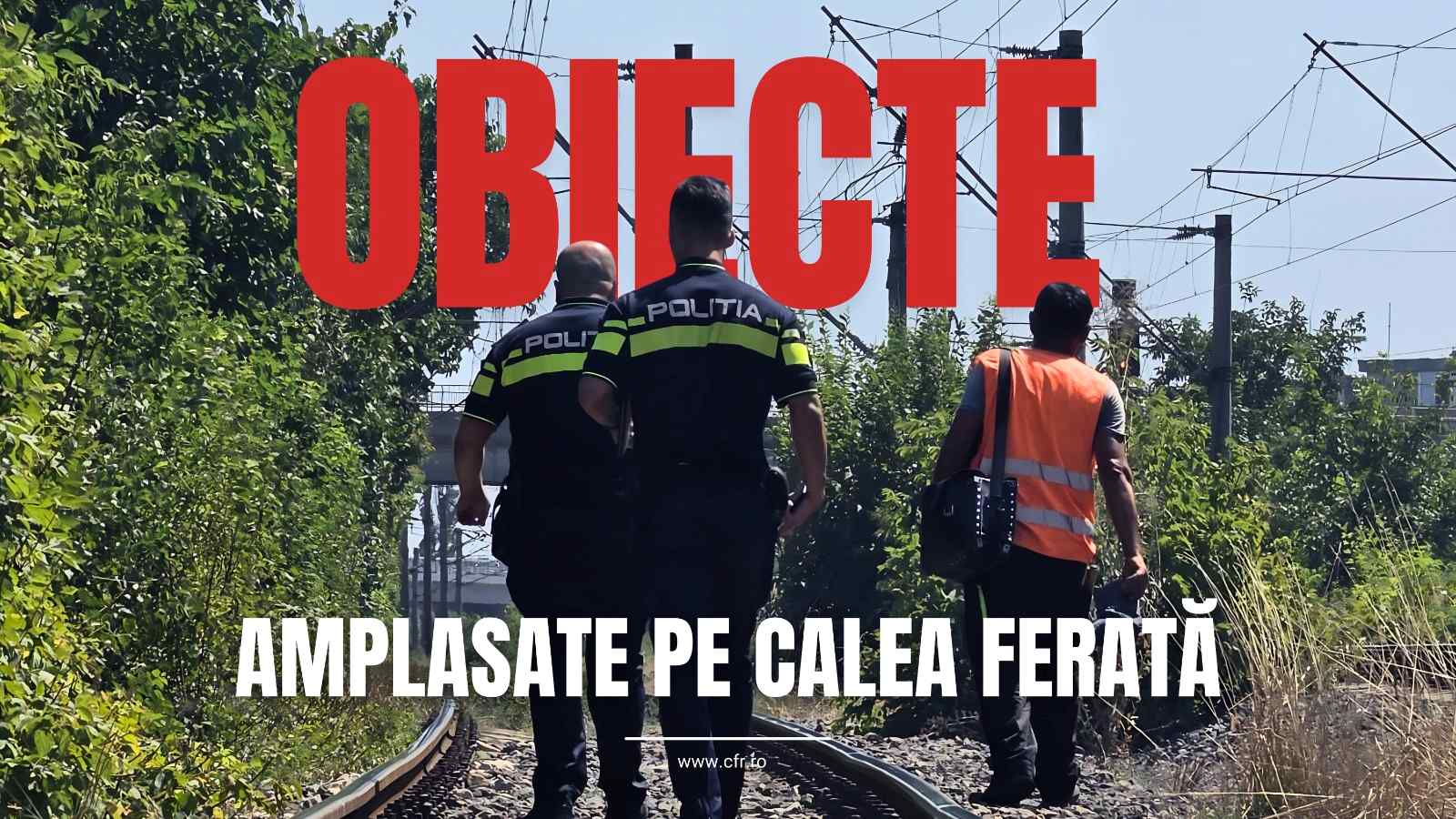 Din nou obstacole pe linia ferată pe litoral, amplasate în calea unui tren Mangalia-Constanța